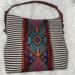 Tribal Embroidered Tote